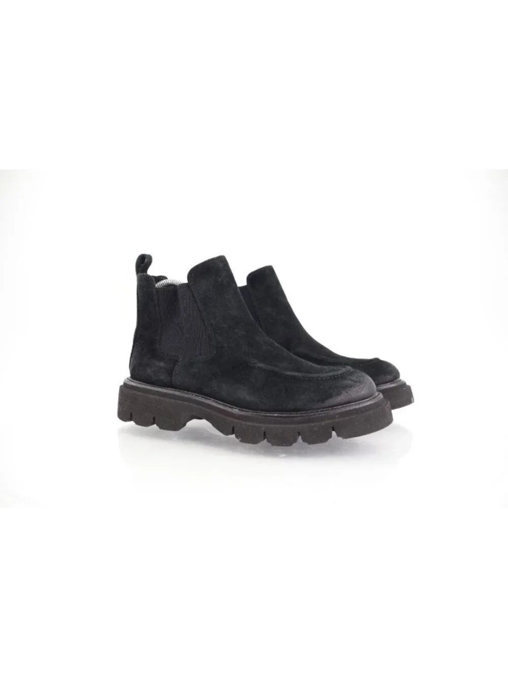 Sofft Womens Samira Ankle Boots Booties Chelsea Pull On Black Suede Size 7M